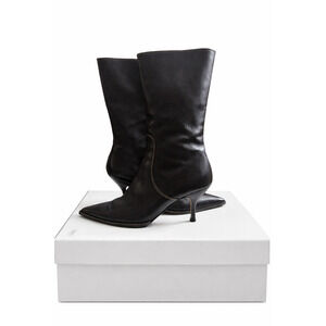 Women's Coach Sammi Calf Leather Boots 9.5 Medium width